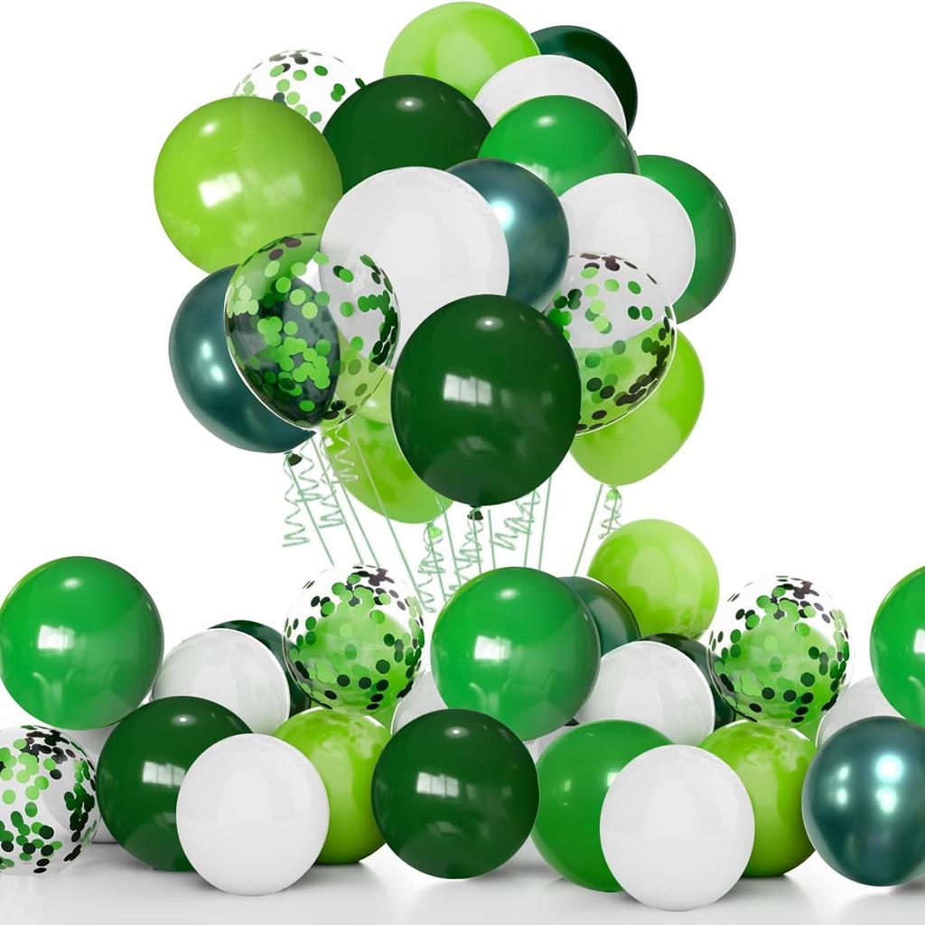 Set di 50 palloncini verdi da 12 pollici, adatto per matrimoni, compleanni, feste a tema, feste pre-matrimoniali, riunioni di famiglia