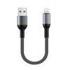 Short 90-Degree Right-Angle USB Type-C to a Cable Nylon Material Power Bank Data Transfer Cord for iPhone 17 for for S25