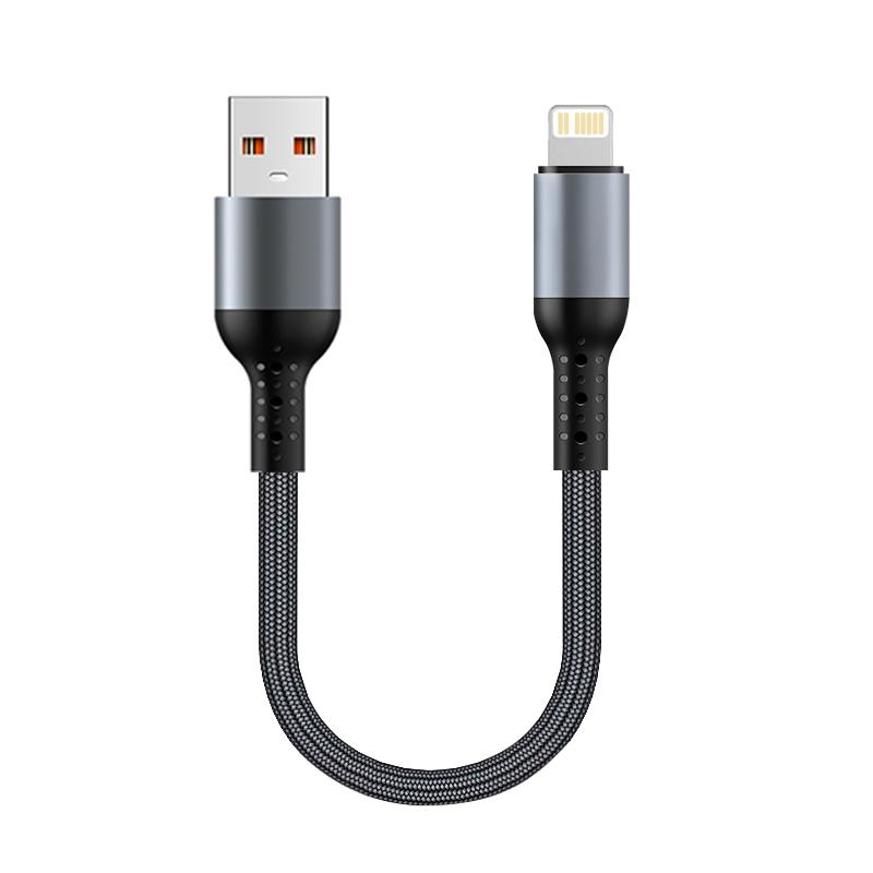 Short 90-Degree Right-Angle USB Type-C to a Cable Nylon Material Power Bank Data Transfer Cord for iPhone 17 for for S25