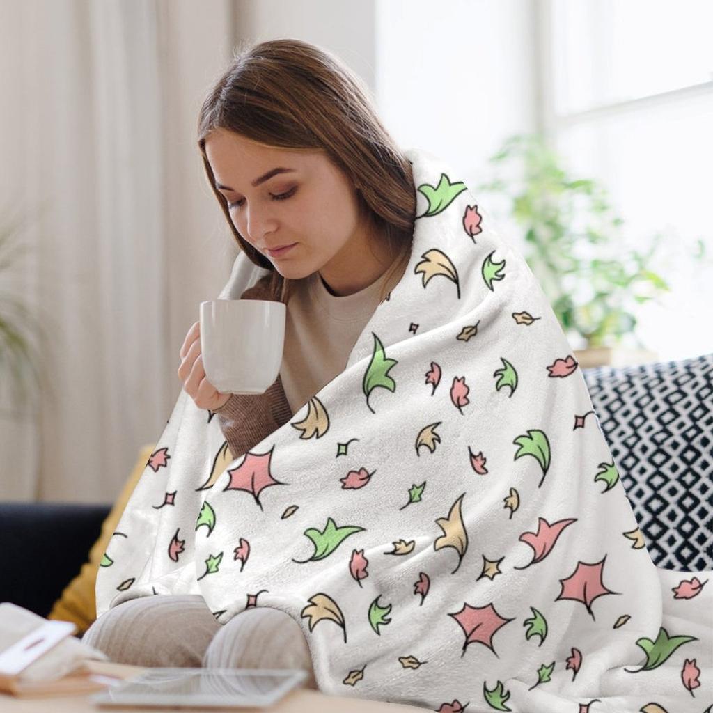 Heartstopper Leaves Throw Blanket Flannel Valentine Gift Ideas Decorative Beds Soft Blankets