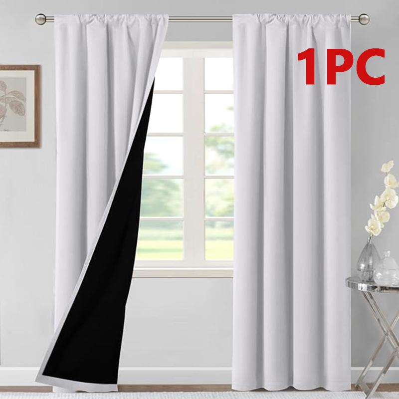1/2PC Modern 100% High Shading, Waterproof, Heat-insulating, Privacy Indoor and Outdoor Curtains and Door Curtains