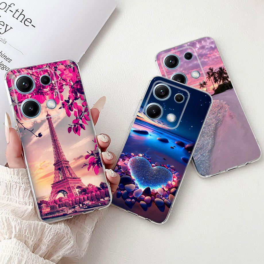 Soft Clear Silicone Back Cover For Xiaomi Redmi Note 14s 14 Pro 4G Phone Case Marble Gothic Couple Capa For Redmi Note 14 Europe