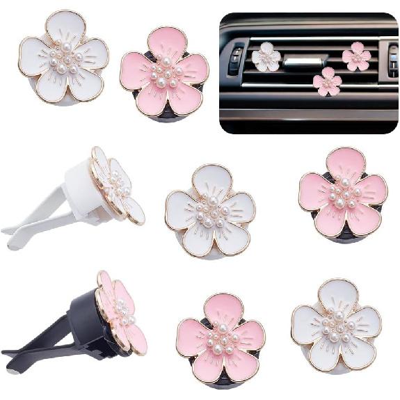 

OLYCRAFT 8Pcs Seashell Car Air Vent Clips Resin Air Diffuser Vent Clips Car Perfume Clip Decor Shell Shape Cars Interior Decoration Accessories for Flower