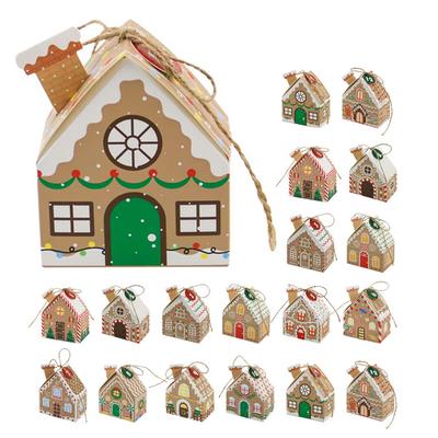 24 Stück Weihnachts-Adventskalender-Boxen Geformt Wiederverwendbare Aufbewahrung für Süßigkeiten Für Feiertags-Partygeschenke Verpackung Countdown