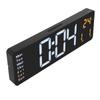 LED Digital Clock Large Screen Wall Mounted Clock with Remote Control 10 Level Adjustable Brightness Date Temperature