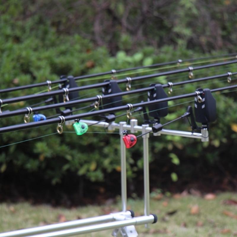 4Pcs Bites Alarm Indicators Sensitive Fishing Bites Indicator LED Illuminated Fishing Swingers Set Fishing Equipment