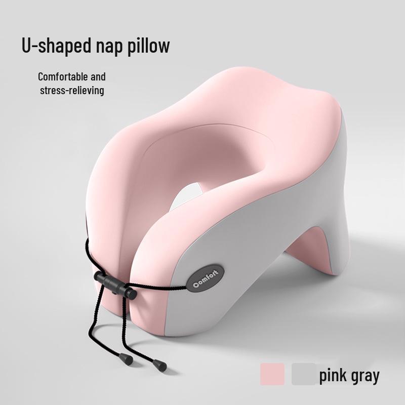 Almofada de Viagem em Espuma de Memória em Forma de U para Suporte de Pescoço