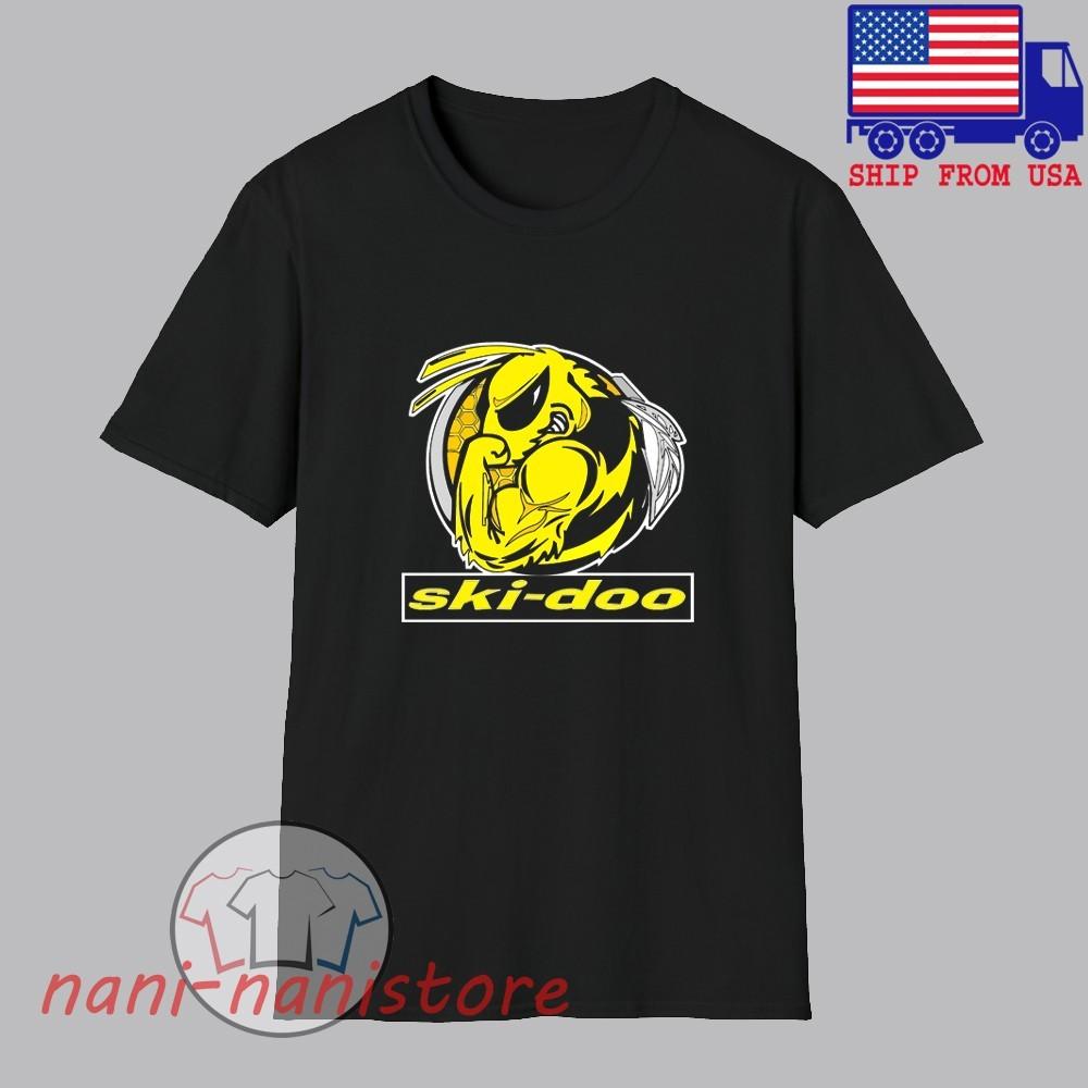 SkiDoo Ski Doo Snowmobile Men#039;s Black Size S5XL Unisex T-Shirt XL