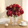Künstliche Blumen Seidenkugel Chrysantheme Rose Haus Raum Tisch Hochzeit Brautstrauß Dekoration Festival Außen Garten DIY Geschenke