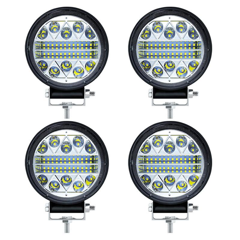 2/4/6 Pcs Inch Waterproof LED Work Light Spot Fog Lamp 12V 24V Offroad Light Bar Universal for 4x4 SUV ATV Tractor Boat Vehicle