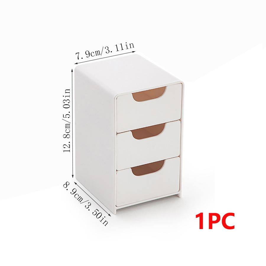 

Mini Desktop Organizer Storage Box With Drawers For Earrings Rings Necklaces Bracelets Jewelry Lipstick Cosmetics Storage Box