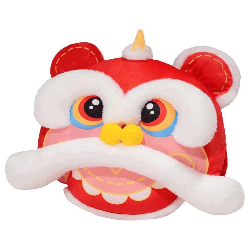 2025 Year of the Snake Lion & Snake Hand Warmer Plush Mascot - Chinese Style Company Gift