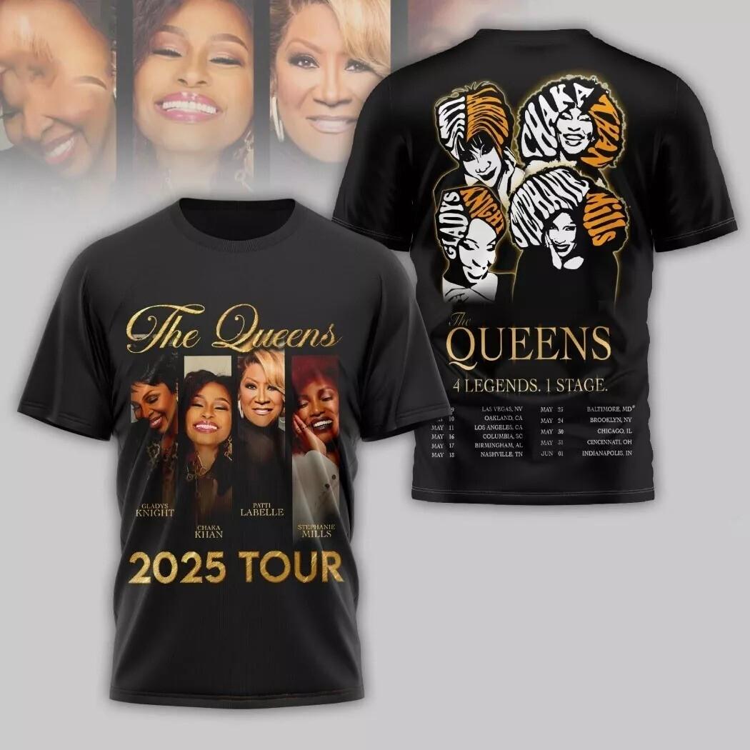 The Queens 4 Legends 1 Stage 2026 Tour 3D T-Shirt M