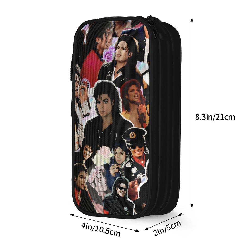 Michaels Jacksons Pencil Case Lovely Pen Bag Girl Boy Large Storage School Supplies Gifts Pencilcases