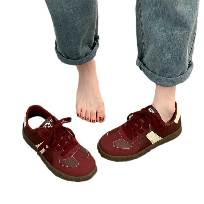 Dexun Shoes Women's New Spring and Autumn Versatile Casual Board Shoes Retro Casual Sports Forrest Gump Shoes Single Shoes Women's Campus