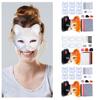 Animal Mask Kits Cats Mask Unpainted Mask Halloween Party Mask Masquerade Mask Hand-Painted Mask with Plush Fabric