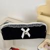 Black Pencilcase Bags Lace Stationery Storage Bag Cute Pencil Case  Organizer Pouch