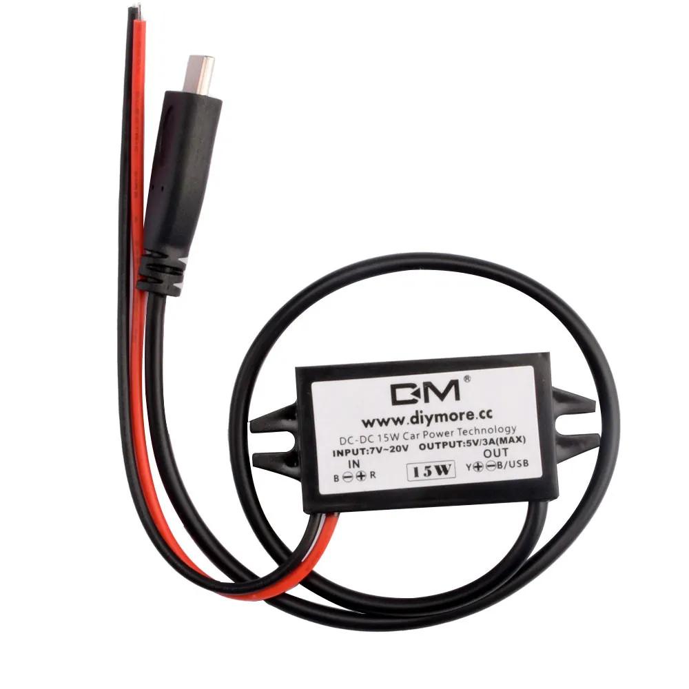 

12V to 5V 2A 3A 10W 15W 24W DC-DC Step Down Buck Converter Power Supply Module Car USB mobile phone charger fast charging MICRO
