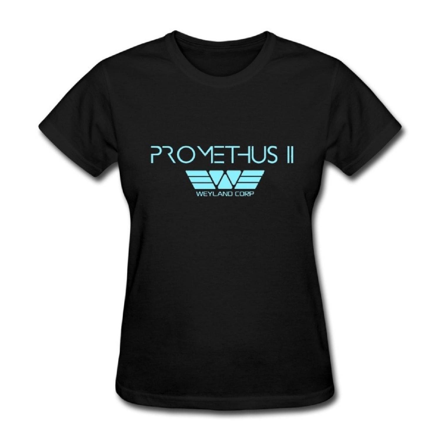 LUYI Women s 2015 Prometheus 2 Logo Tshirt M Black S