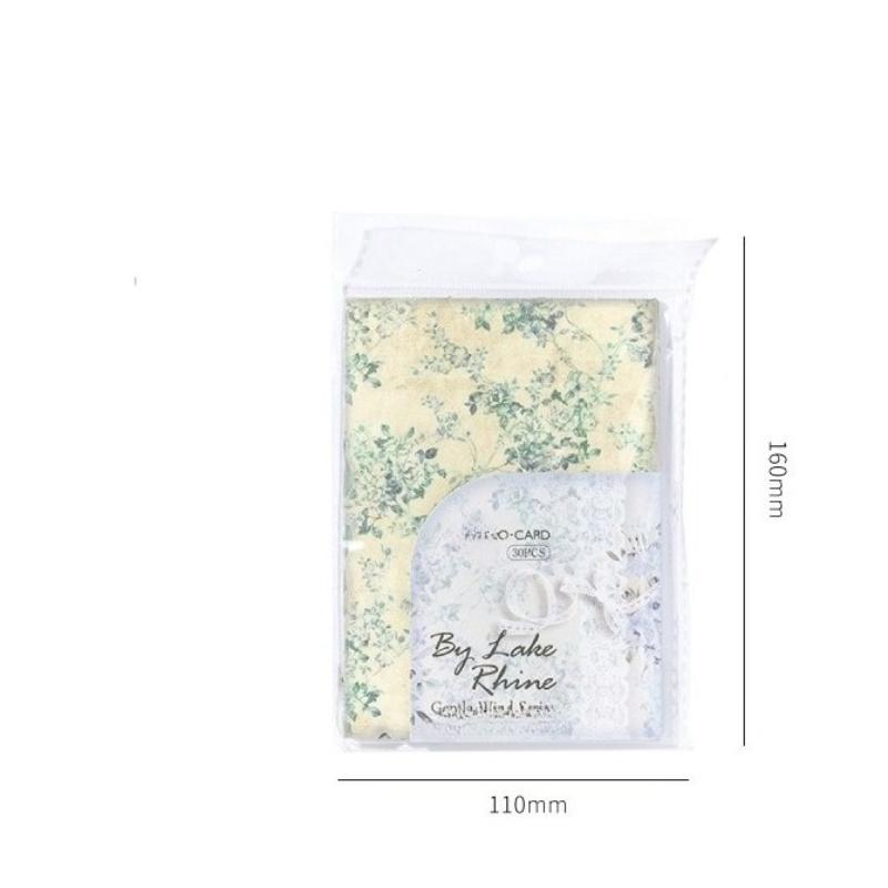 30Pcs/Pack Gentle Wind Series Scrapbooking Decorative Paper Material Perfect for Collage Journaling Craft Diy Supplies