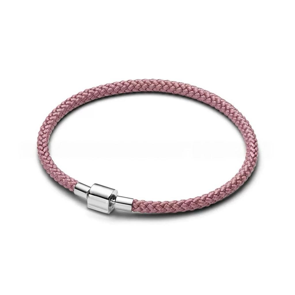Rope Bracelet Round Bead Adjustable Bracelet s925 Pure Silver Classic Snake Bone Chain DIY Accessories Women's Jewelry Gift