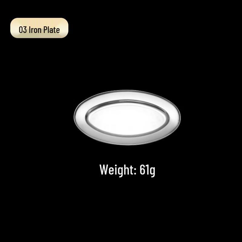 

ZISIZ Oval Stainless Steel Serving Platter