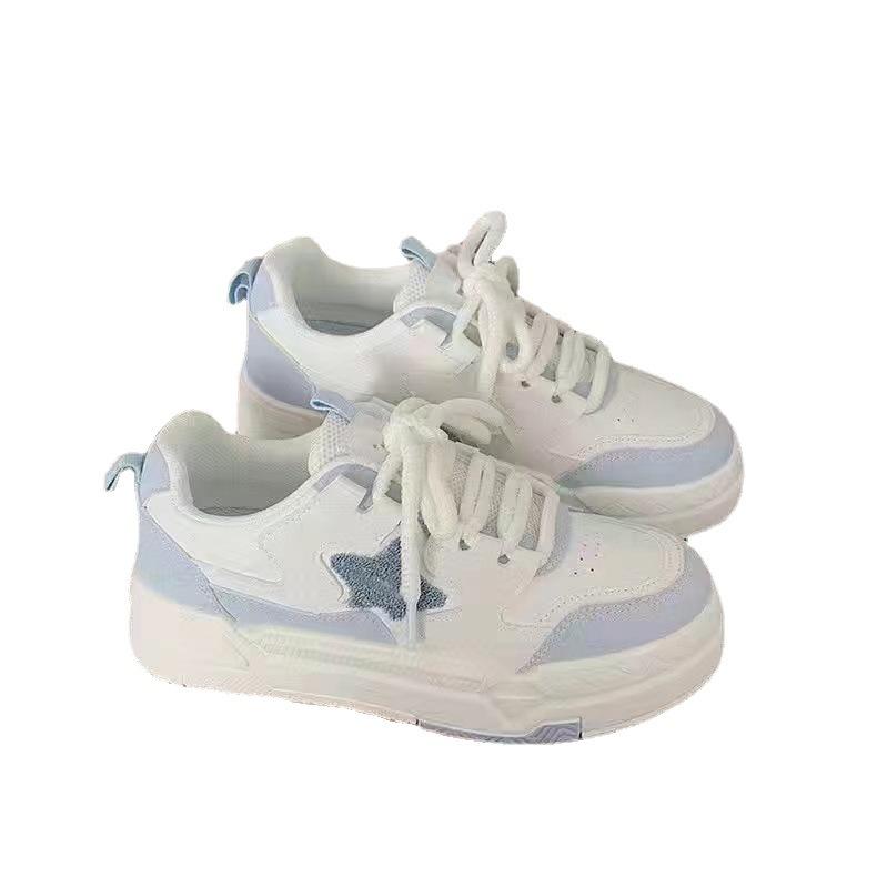 Comfortable platform white shoes women's autumn and winter increase ins tide 2025 new versatile casual sports shoes running board shoes