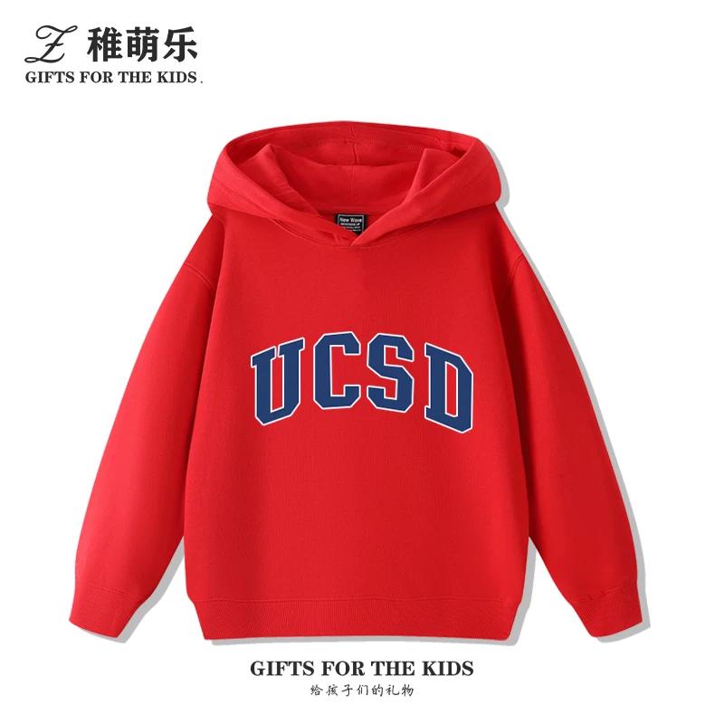 Fun UCSD (University of California, San Diego) Print Kids' Hoodie – Cute, Versatile Fall/Winter Pullover for Boys and Girls
