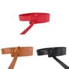 Leather Waist Belt For Women With Knot Decor And First Layer Cowhide Material For Casual Styling