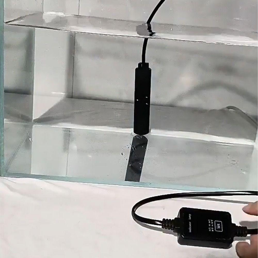 Low Water Level Aquarium Submersible Heater Quartz Glass Aquarium Thermostat  Aquatic Aquariums