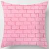 Pink Cute Love Printing Square Pillowcase, Home Decoration, Car Sofa Cushion Cover (45cm * 45cm)