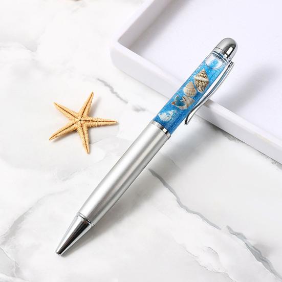 Ballpoint Pen 1.0mm Smooth Black Ink Pen Ergonomic Grip Unique Floating Liquid Desk Pen Relaxing Stress