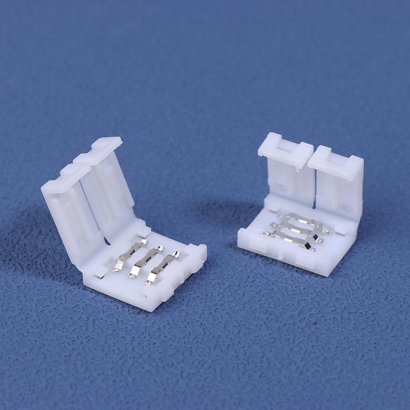 10ks LED páskový konektor 8mm 10mm 2pin 3pin 4pin 3528 5050 Rgb Jednobarevná bezpájecí deska PCB Bezdrátové svařovací konektory