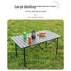 FTLY Adjustable Folding Camping Roll-Up Table