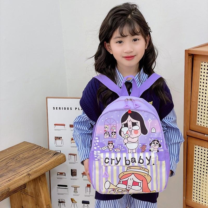 Cry Cartoon Baby Backpack Large Capacity Lightweight Backpack Backpack Student
