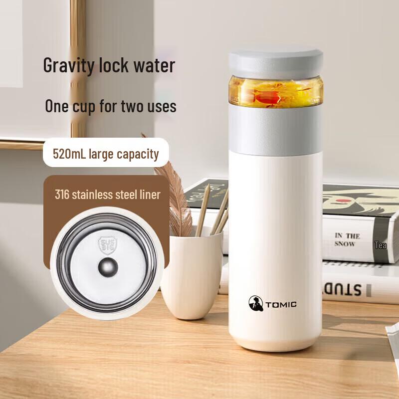 TOMIC Tea Infuser Thermos Mug