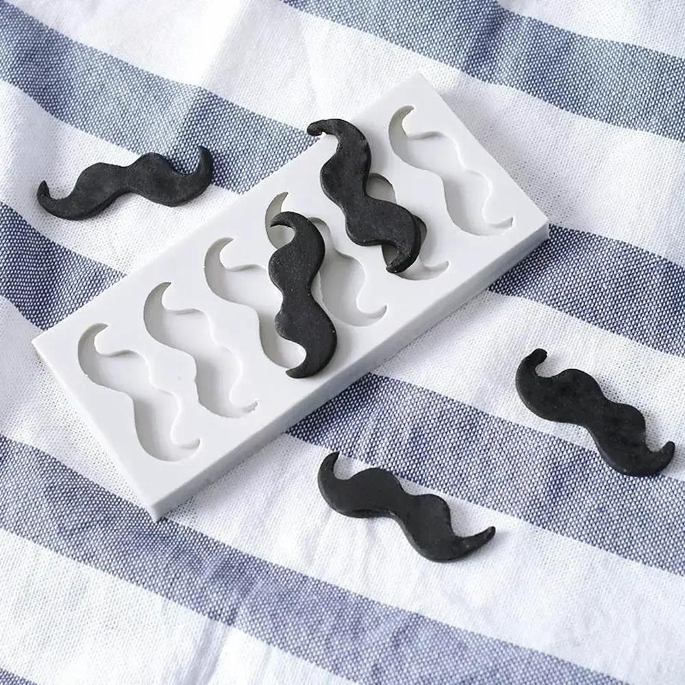 DIY Silicone Cake Mold Men Ladies Party Dress Moustache Fondant Cake Decorating Tools Chocolate Mold Kitchen Baking Molds