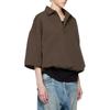 Fear of God Essentials Polo manches 3/4 Heather Wood Hauts Homme Marron 192SU244402F
