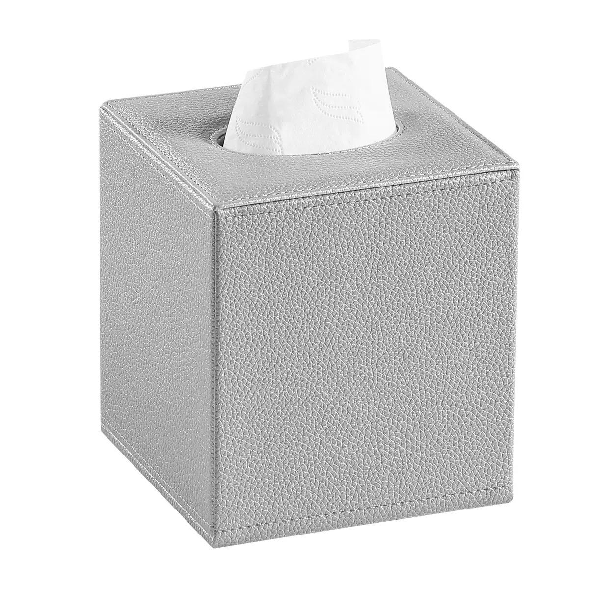 Luxury Square Tissue Box PU Material