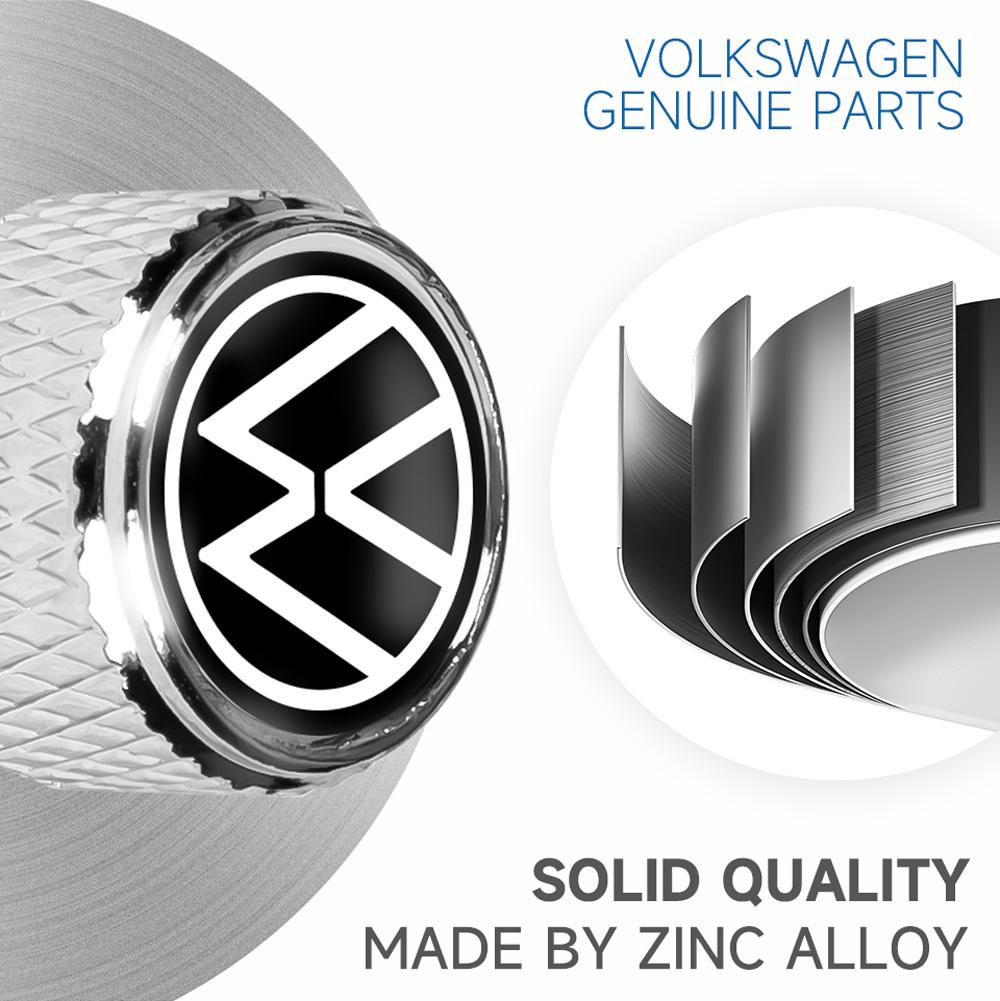 NKH68 NEW Car Tyre Rim Stem Cap Covers for VW Volkswagen Passat Golf Polo Jetta Car Wheel Tire Valve Caps Interior Mouldings BDJ1