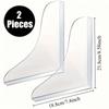 2pcs Clear Splash Guards - Heavy-Duty Transparent Bath Tub and Sink Splash Guards with Curved Design, Anti-Splash Barrier for Shower, Bathroom Sink