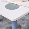 Children's Table and Chair Set, Wooden, for Drawing and Studying, Blue