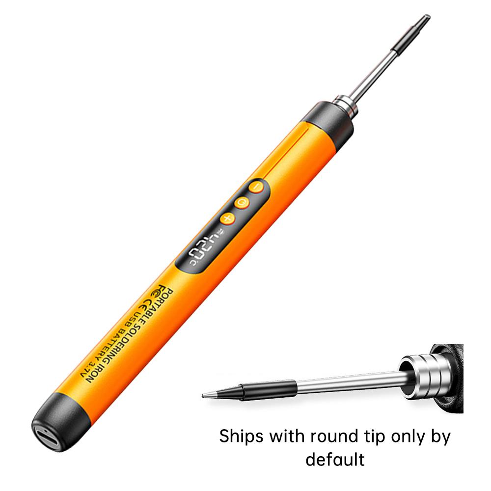 Portable USB charging welding lamp, adjustable temperature, with LCD display screen, no assembly required, suitable for DIY home use