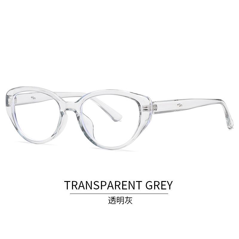 

New Style Male Glasses Cat Eye Shape Blue Light Blocking Female Glasses Frame Decorative Glass