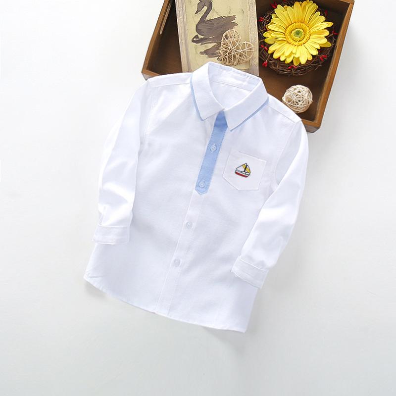 Jungen Langarm Freizeithemd für Frühling und Herbst - Neuer Stil für kleine und mittlere Kinder