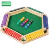 Teaser Brain Wooden Toy Board Game With Six Side Flip Panels For Home Party Use
