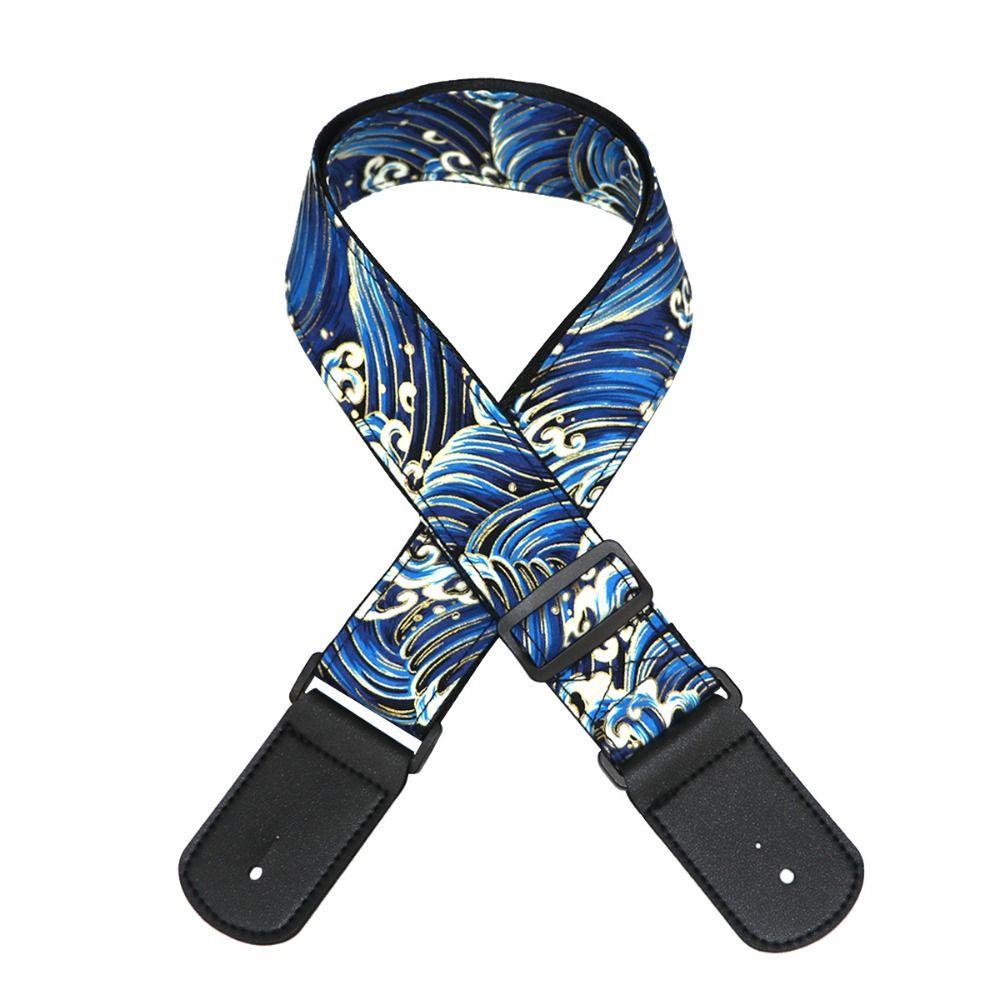 Vintage Paski do Gitary Elektrycznej Pasek na Ramię do Gitary z Kwitnącą Wiśnią Pasek do Gitary Akcesoria Gitarowe