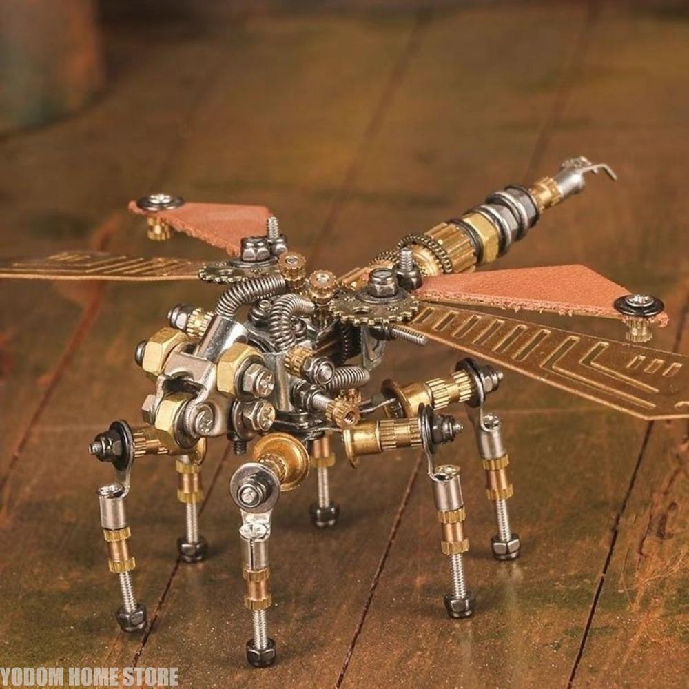 Insetto Meccanico Ferro Metallo Fai da Te Cyberpunk Modello di Assemblaggio 3D Puzzle Ornamenti, Regali di Compleanno per Bambini Adulti