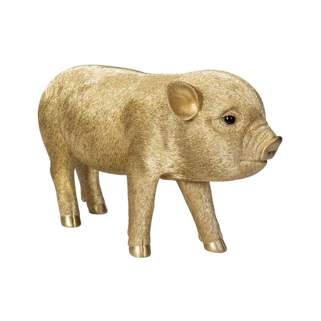 Ubia Golden Pig X X 19 Cm Doll Figurine Ornament Animal Garden Decor Pig (Large) 33.5 13.5 H13323-12
