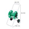 Water Hose Reel Cart with Wheels PP Labor Saving Hand Push Hose Storage Cart for Storing 50m G1/2 Pipe or 30m G3/4 Pipe